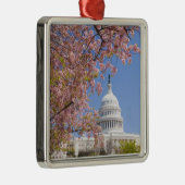 国会議事堂の建物の前の桜 メタルオーナメント (右)