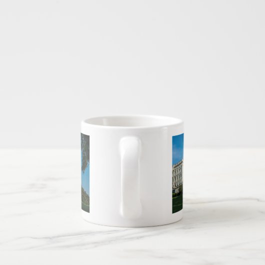 国会議事堂の建物の西の眺め エスプレッソカップ (裏面)