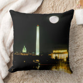 国会議事堂の建物、リンカーン記念館、ワシントン州 クッション (ブランケット)