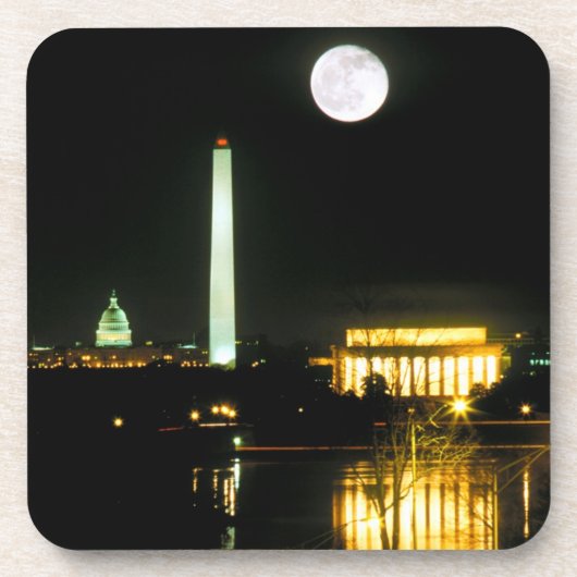 国会議事堂の建物、リンカーン記念館、ワシントン州 コースター (正面)