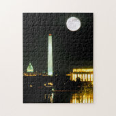 国会議事堂の建物、リンカーン記念館、ワシントン州 ジグソーパズル (縦)