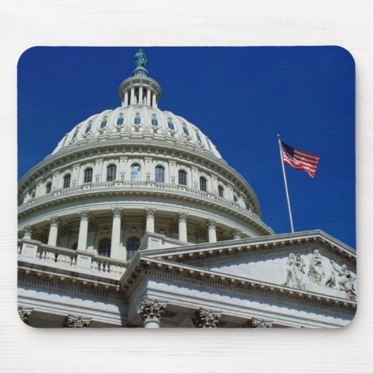 国会議事堂の建物、ワシントン州、米国 マウスパッド (正面)