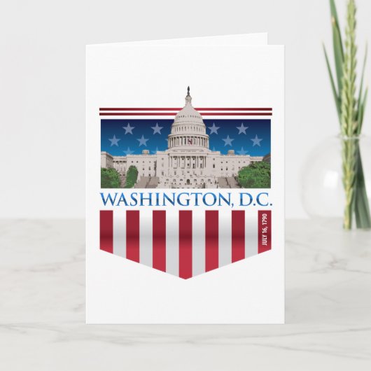 国会議事堂の建物- Washington D.C. カード (正面)
