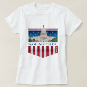国会議事堂の建物- Washington D.C. Tシャツ