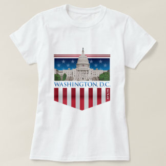 国会議事堂の建物- Washington D.C. Tシャツ