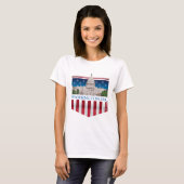 国会議事堂の建物- Washington D.C. Tシャツ (正面フル)