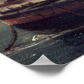 国会議事堂の燃え盛り ポスター (角)