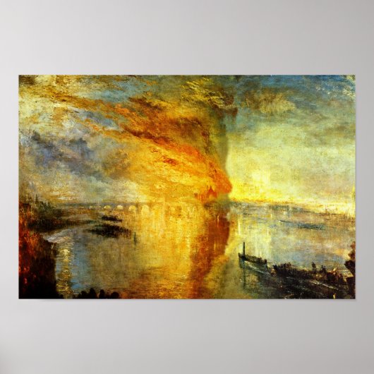 国会議事堂の燃え盛り、燃え盛り ポスター (正面)