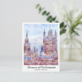 国会議事堂ロンドントラベルウォーターの色 ポストカード (スタンド正面)