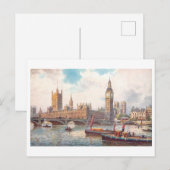国会議事堂ロンドンヴィンテージはがき ポストカード (正面/裏面)