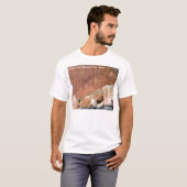 国会議事堂礁の絵画図表 Tシャツ (正面フル)