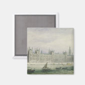 国会議事堂(グラファイト、ペン、インク&付き/ マグネット (正面/裏面)