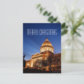 国会議事堂、リトルロックのクリスマスの照明 シーズンポストカード (スタンド正面)