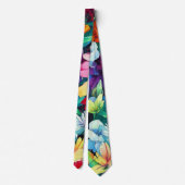 国伝統的素朴フローラ園 ネクタイ (裏面)