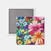 国伝統的素朴フローラ園 マグネット (正面/裏面)