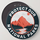 国保護公園サポート 缶バッジ (正面&裏面)