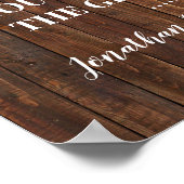 国側を選んで着席　カントリーウェディング式場 ポスター (角)