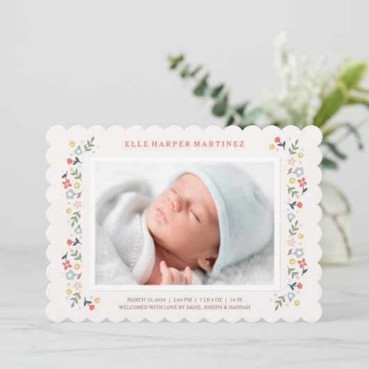 国側花模様誕生発表 – 赤 案内状 (スタンド正面)