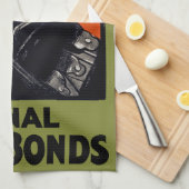 国債に入れる キッチンタオル (四つ折り)