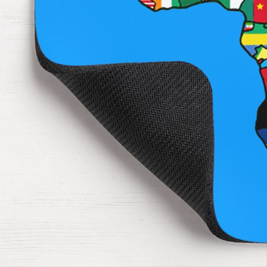 国内のアフリカの旗のアフリカの地図は地図を描きます マウスパッド (コーナー)