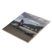 国内のジェ中国のット機が〜に並んでいた タイル (側面)