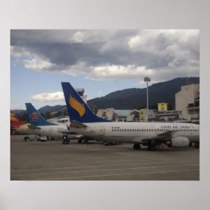 国内の中国のジェット機が列を成した ポスター