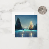 国内の屋外アイススケートリンク ノートカード (正面/裏面インサイチュ)