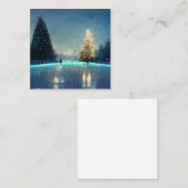 国内の屋外アイススケートリンク ノートカード (正面/裏面)