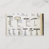 国内べたつく物の販売目録からのコルクせん抜き、 名刺 (裏面)