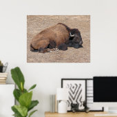 国内アジア水牛 ポスター (ホームオフィス)