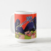 国内カラス・マグ コーヒーマグカップ (正面左)