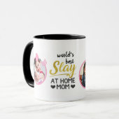 国内ギャングおもしろい母引用文写真ギフト マグカップ (正面左)