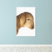 国内子羊 キャンバスプリント (インサイチュ (ウッドフロア))