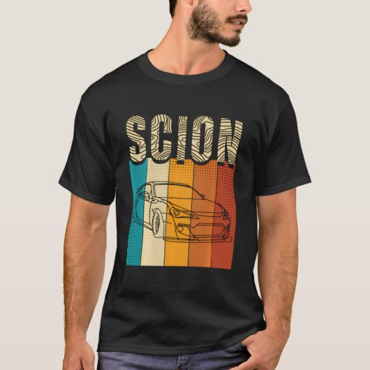 国内市場日本のScion Fr-S車レトロVint Tシャツ (正面)