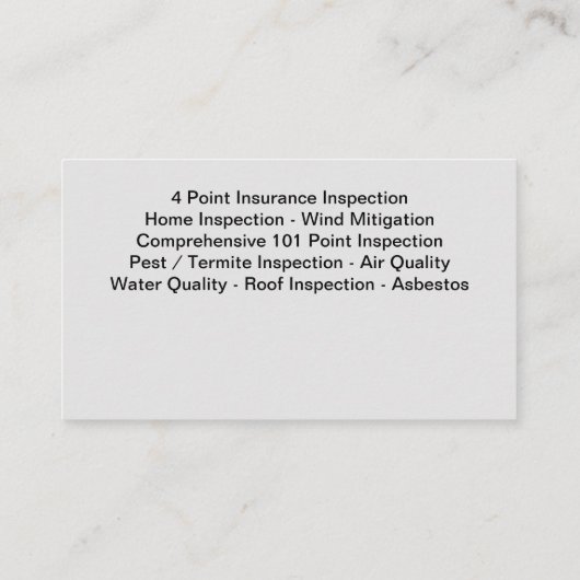 国内検査業務用モダン名刺 名刺 (裏面)