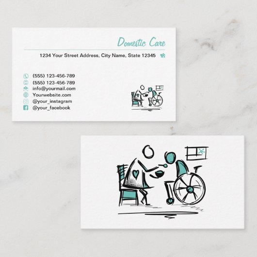 国内気に。家気に宅家気に業 名刺 (正面/裏面)