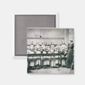 国内科学の授業（b&w写真） マグネット (正面/裏面)