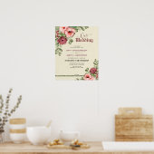 国内組合のフローラ結婚証明書 ポスター (キッチン)