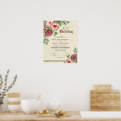 国内組合のフローラ結婚証明書 ポスター (キッチン)