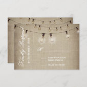 国内結婚の出欠素朴確認カードの列 出欠カード (正面/裏面)