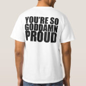 国内総生産をそう紙やすりで磨く土から Tシャツ (裏面)