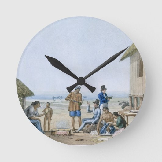 国内職業、Agagna、グアム、フィリピン、f ラウンド壁時計 (正面)