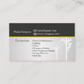 国内電気技師 名刺 (裏面)