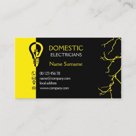 国内電気技師 名刺 (正面)