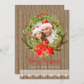 国写真クリスマスカード シーズンカード (正面/裏面)