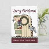 国初期ののクリスマス素朴カード シーズンカード (スタンド正面)