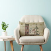 国初期のスタイル雪だるま枕 ランバークッション (椅子)