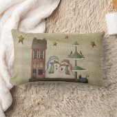 国初期のスタイル雪だるま枕 ランバークッション (ブランケット)