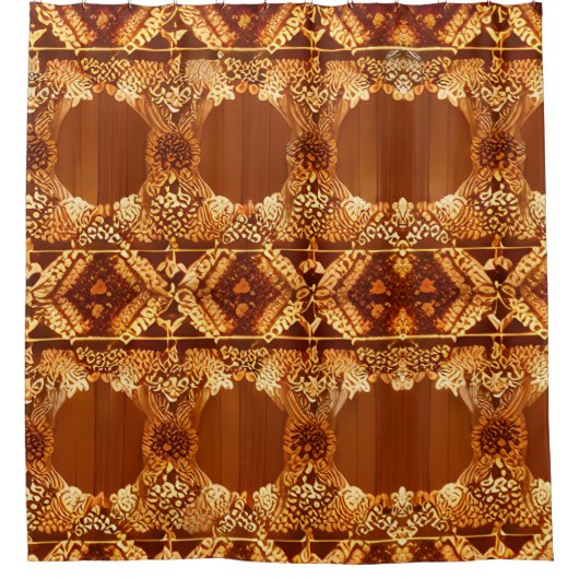 国初期の素朴のシャワーカーテン シャワーカーテン (正面)