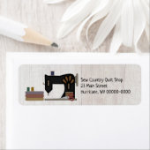 国初期の裁縫キルティング差出人住所 ラベル (インサイチュ)